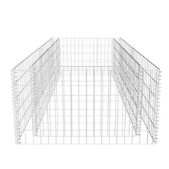vidaXL Vallas De Jardín-Jardinera de gaviones de acero 180x90x50 cm