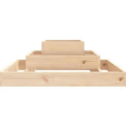vidaXL Jardinera de madera maciza de pino 80x80x27 cm Pino natural