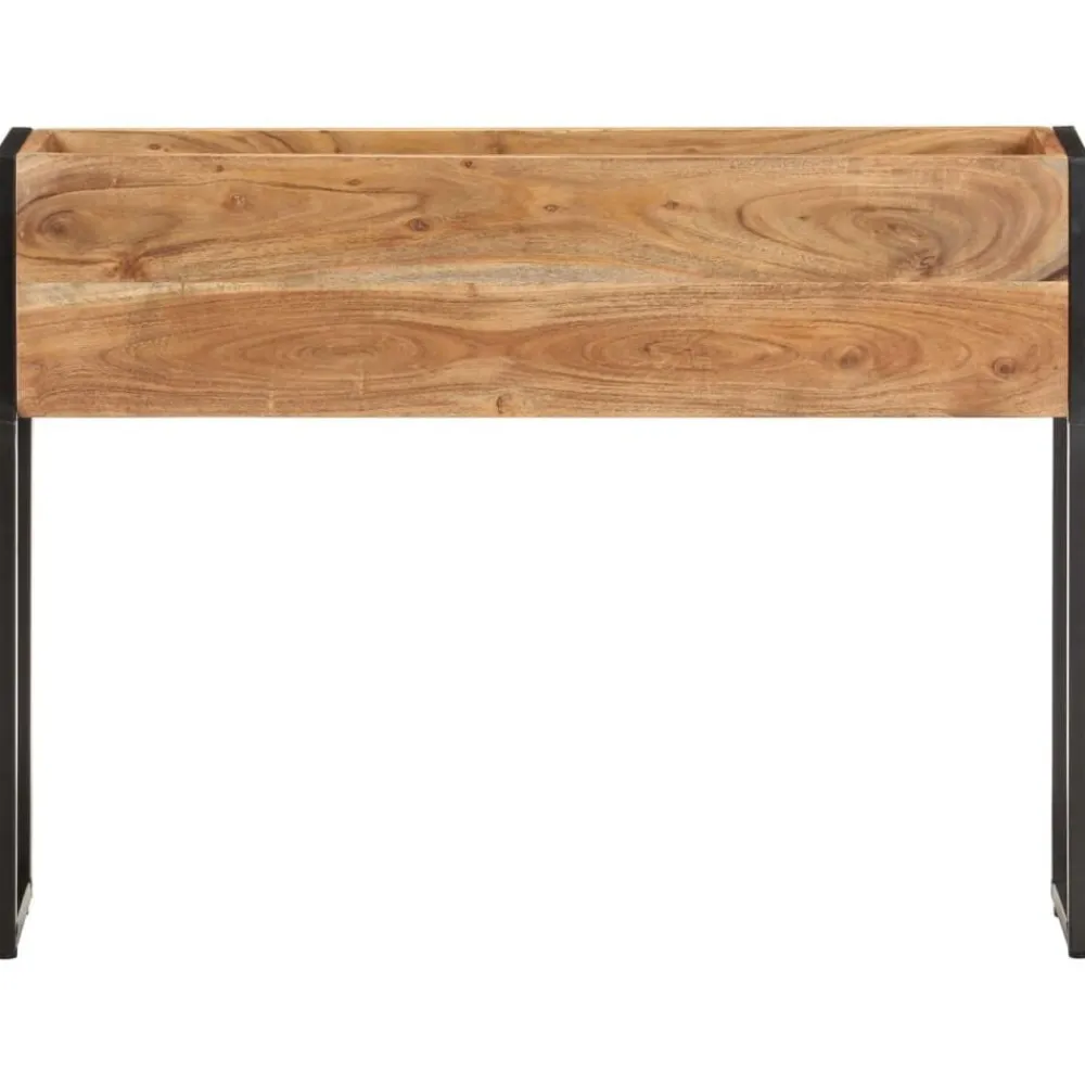 vidaXL Jardinera de madera maciza de acacia 90x20x68 cm Online