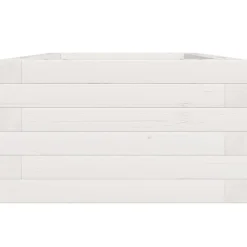 vidaXL Jardinera de madera maciza de pino blanca 40x40x23 cm Blanco Outlet