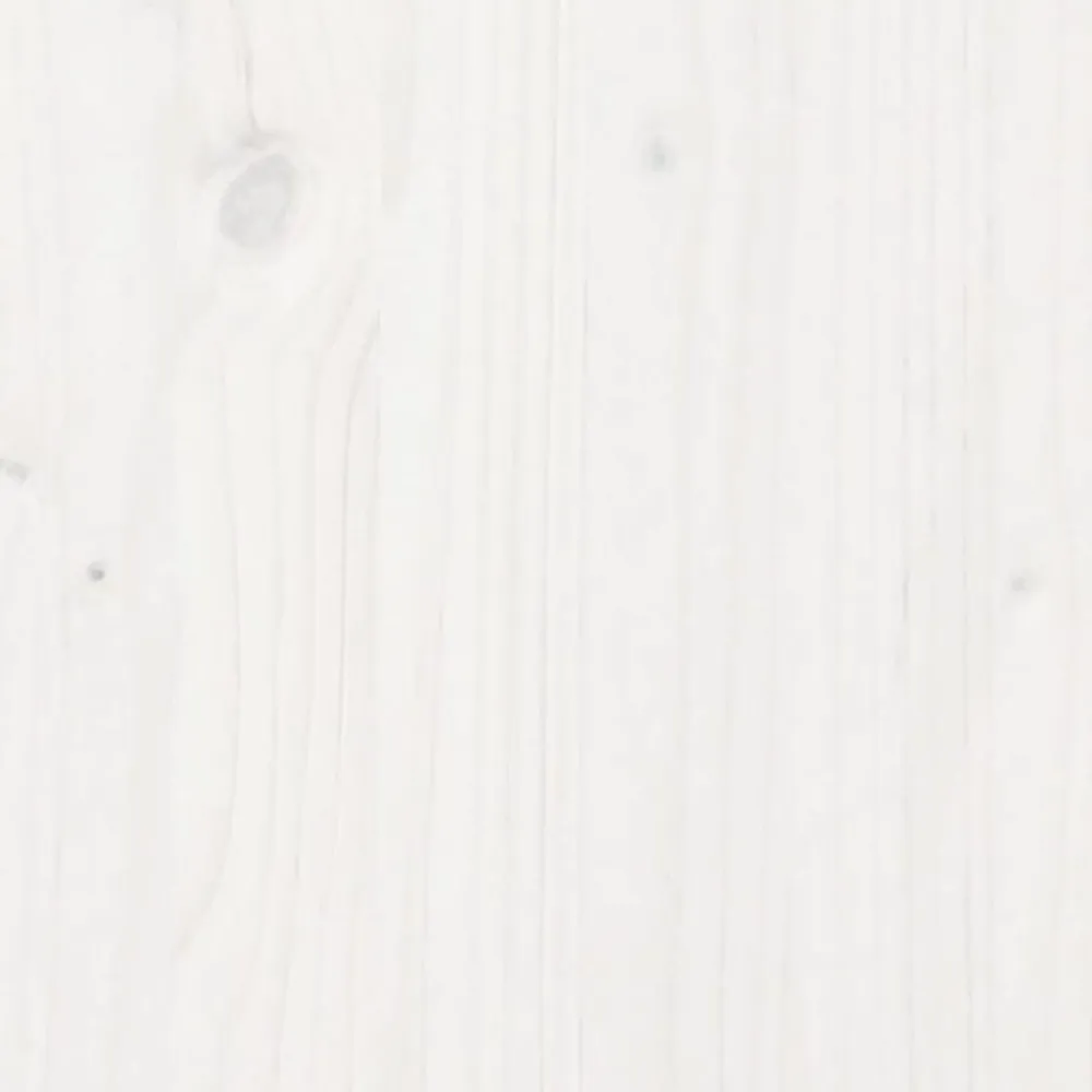 vidaXL Jardinera de madera maciza de pino blanca 40x40x23 cm Blanco Outlet