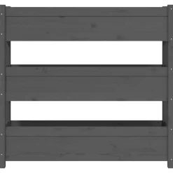 vidaXL Jardín-Jardinera de madera maciza de pino 112x25x104,5 cm