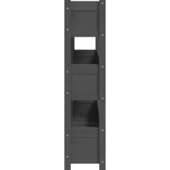 vidaXL Jardín-Jardinera de madera maciza de pino 112x25x104,5 cm
