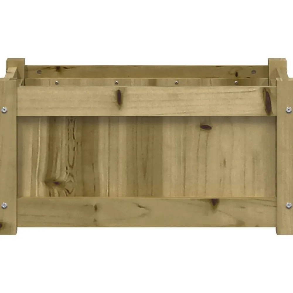 vidaXL Jardín-Jardinera de madera de pino impregnada 60x31x31 cm