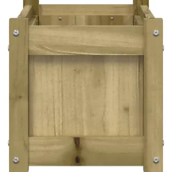 vidaXL Jardín-Jardinera de madera de pino impregnada 60x31x31 cm