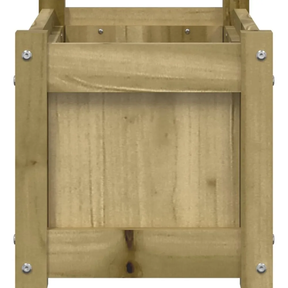 vidaXL Jardín-Jardinera de madera de pino impregnada 60x31x31 cm