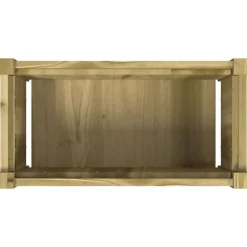 vidaXL Jardín-Jardinera de madera de pino impregnada 60x31x31 cm