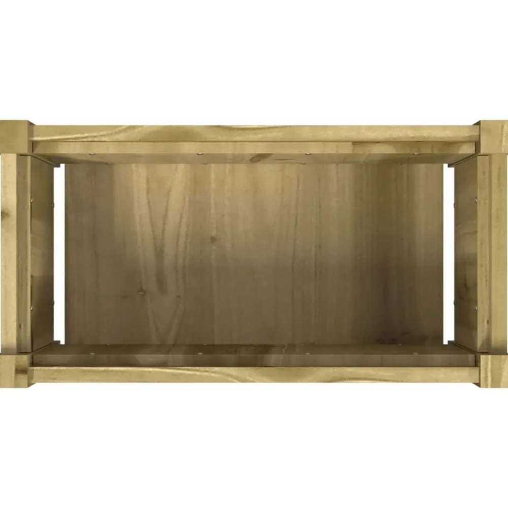 vidaXL Jardín-Jardinera de madera de pino impregnada 60x31x31 cm