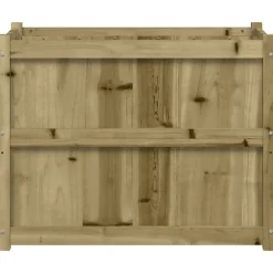 vidaXL Jardín-Jardinera de madera de pino impregnada 90x50x70 cm