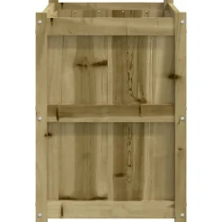 vidaXL Jardín-Jardinera de madera de pino impregnada 90x50x70 cm