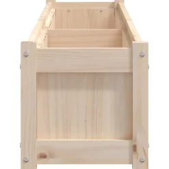 vidaXL Jardinera de madera maciza de pino 180x31x31 cm Pino natural Outlet