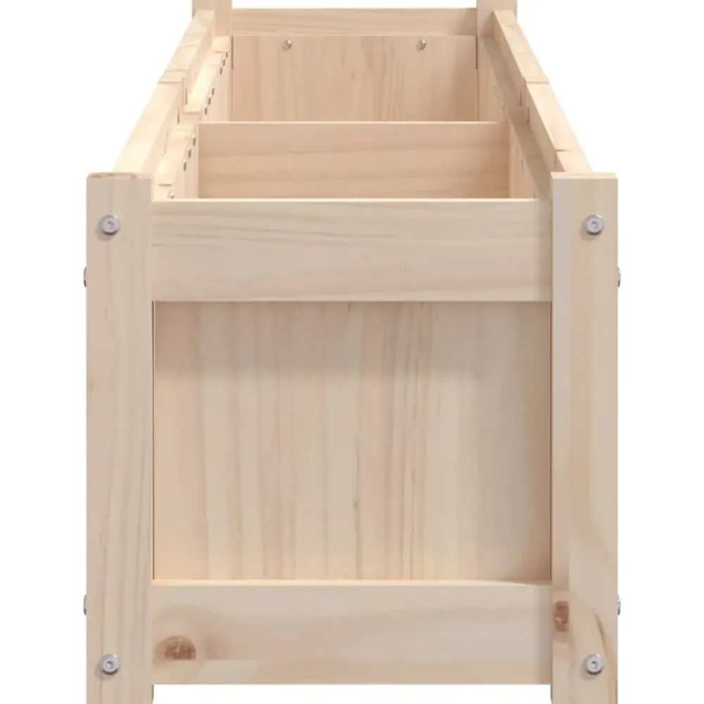 vidaXL Jardinera de madera maciza de pino 180x31x31 cm Pino natural Outlet