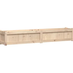 vidaXL Jardinera de madera maciza de pino 180x31x31 cm Pino natural Outlet