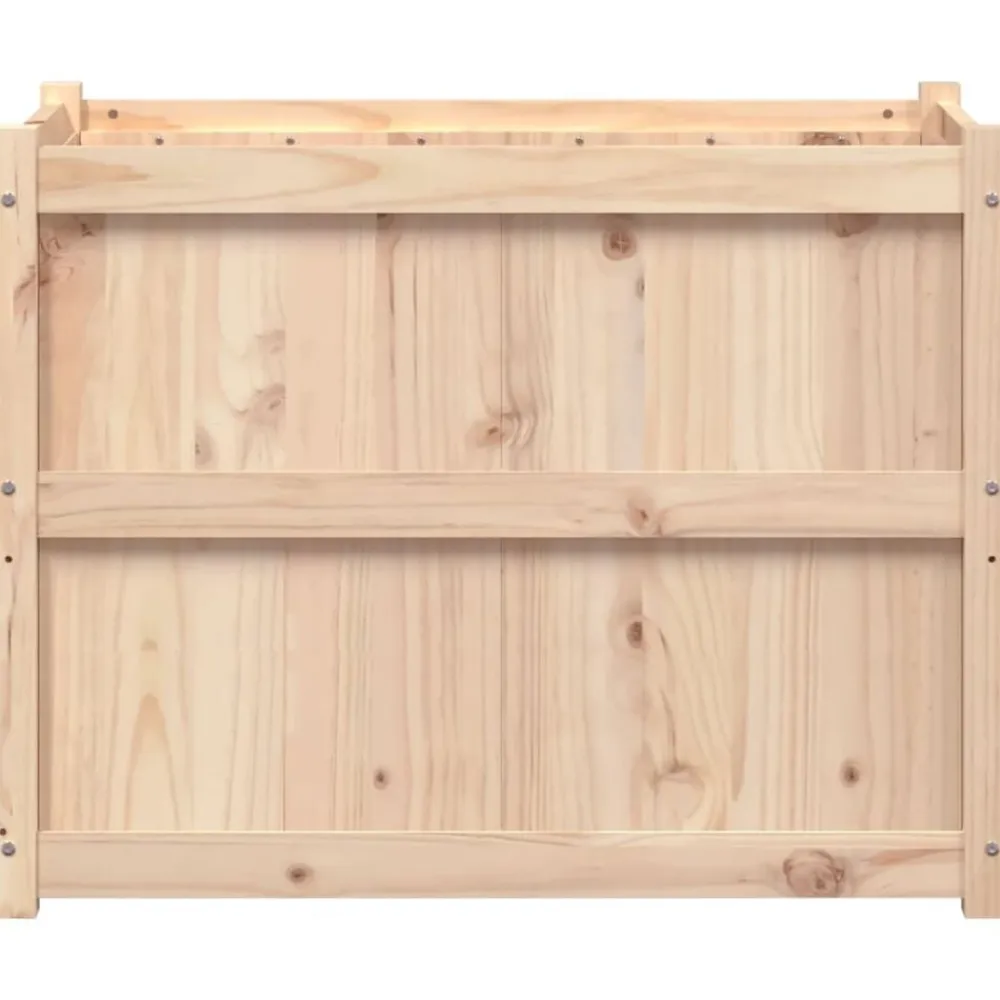 vidaXL Jardinera de madera maciza de pino 90x50x70 cm Pino natural Online