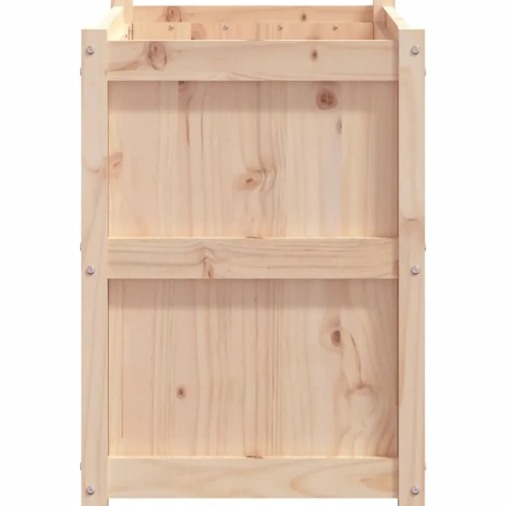 vidaXL Jardinera de madera maciza de pino 90x50x70 cm Pino natural Online