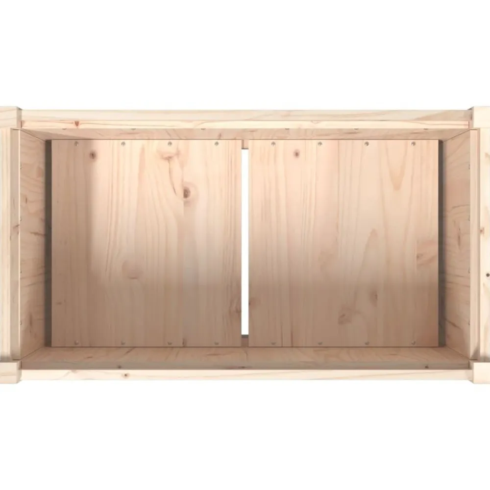vidaXL Jardinera de madera maciza de pino 90x50x70 cm Pino natural Online