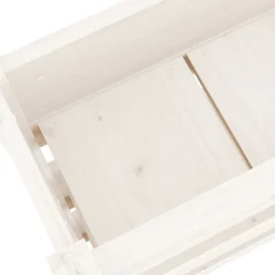 vidaXL Jardín-Jardinera de madera maciza de pino 112x25x104,5 cm