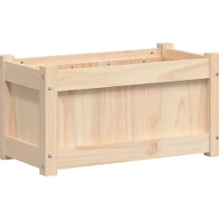 vidaXL Jardín-Jardinera de madera maciza de pino 60x31x31 cm