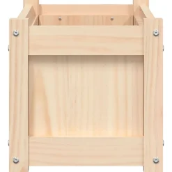 vidaXL Jardín-Jardinera de madera maciza de pino 60x31x31 cm