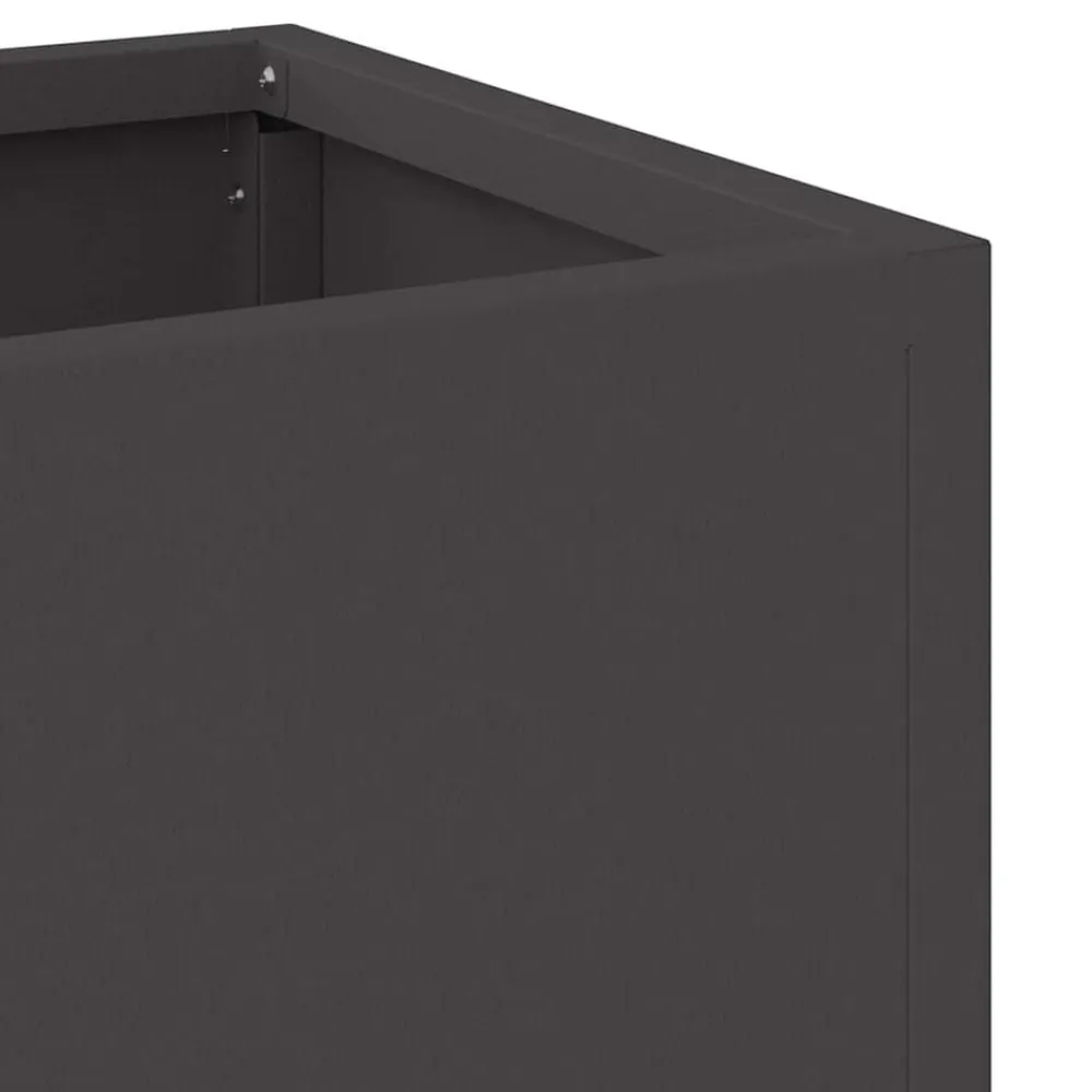 vidaXL Jardinera Elevada 100 x 26 x 82 cm Acero Negro Best