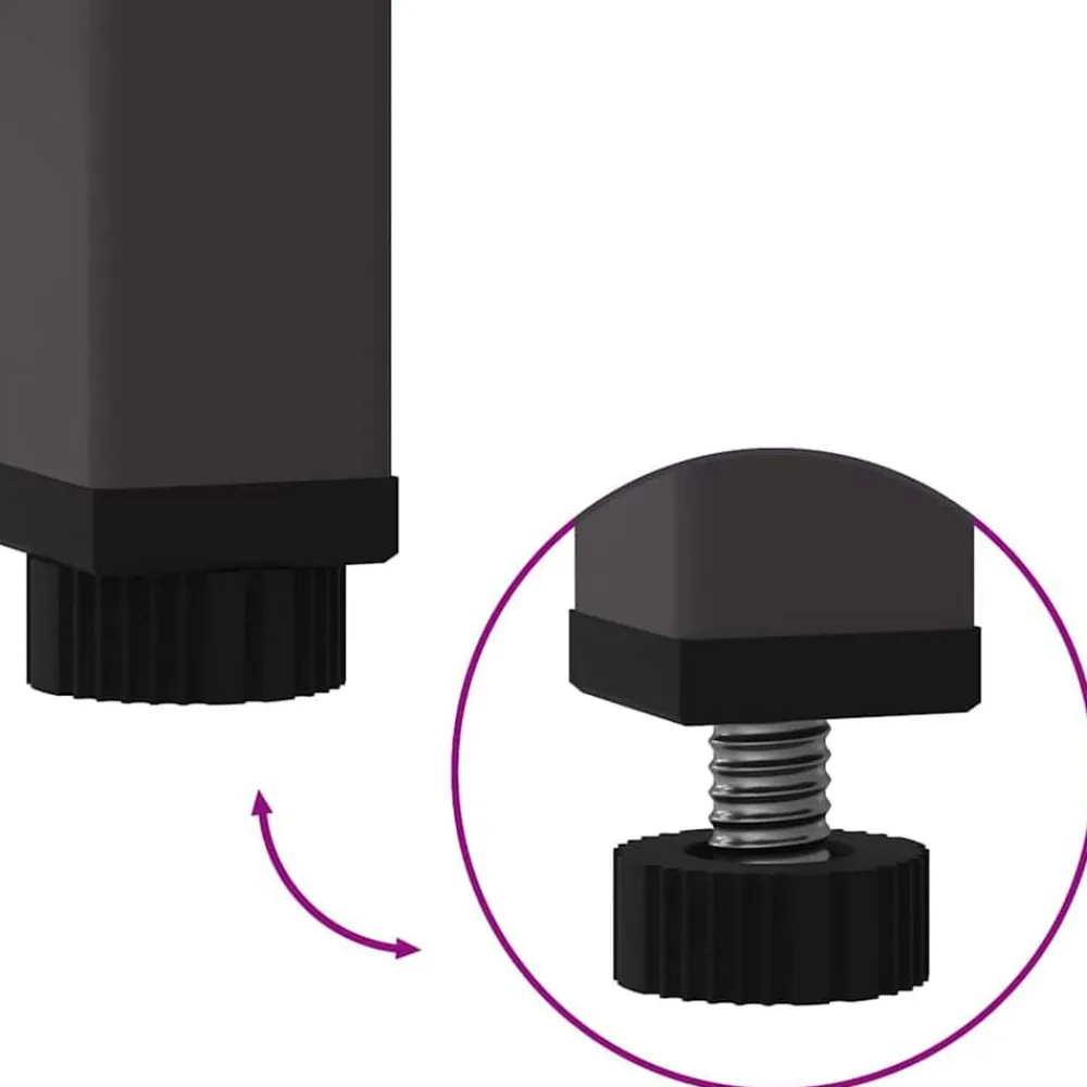 vidaXL Jardinera Elevada 100 x 26 x 82 cm Acero Negro Best