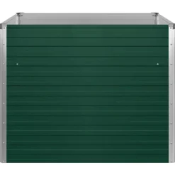 vidaXL Jardín-Jardinera elevada de acero galvanizado 100x100x77 cm