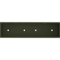 vidaXL Jardinera Elevada 100 x 26 x 82 cm Acero Verde oliva Hot