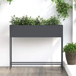 vidaXL Jardín-Jardinera Elevada 100 x 26 x 82 cm Acero
