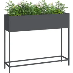 vidaXL Jardín-Jardinera Elevada 100 x 26 x 82 cm Acero
