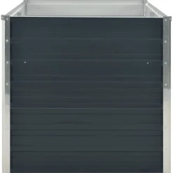 vidaXL Jardinera elevada acero galvanizado gris antracita 160x80x77cm Online