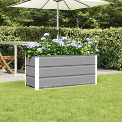 vidaXL Jardín-Jardinera 100 x 40 x 45 cm Acero