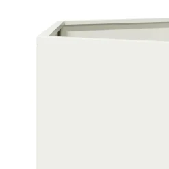 vidaXL Jardinera hexagonal acero blanco 46x40x45 cm Acero/Blanco Online