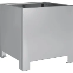 vidaXL Jardinera hexagonal de acero galvanizado 30x30x30 cm Acero galvanizado/gris Clearance