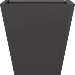 vidaXL Jardinera hexagonal acero negra 30x30x30 cm Acero/Negro