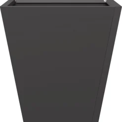 vidaXL Jardinera hexagonal acero negra 30x30x30 cm Acero/Negro