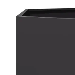 vidaXL Jardinera hexagonal acero negra 46x40x45 cm Acero/Negro New