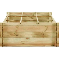 vidaXL Jardinera para verduras madera pino impregnada 197x100x40cm Outlet