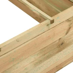 vidaXL Jardinera para verduras madera pino impregnada 197x100x40cm Outlet
