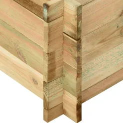 vidaXL Jardinera para verduras madera pino impregnada 197x100x40cm Outlet