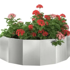 vidaXL Jardín-Jardinera Plateado 120 x 60 x 35 cm