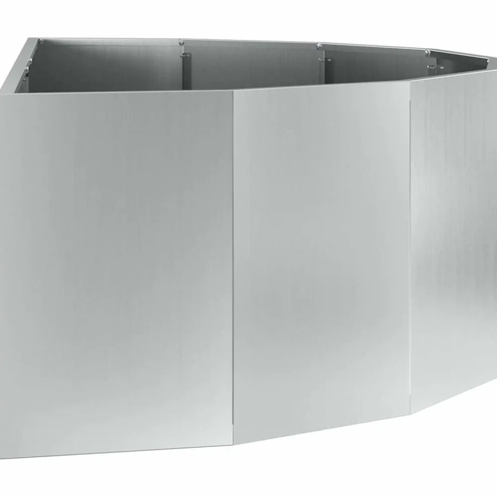 vidaXL Jardín-Jardinera Plateado 120 x 60 x 35 cm