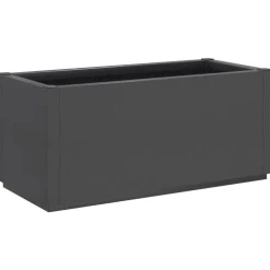 vidaXL Jardinera PP 80x36x35 cm Gris oscuro Hot