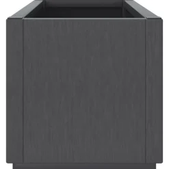 vidaXL Jardinera PP 80x36x35 cm Gris oscuro Hot