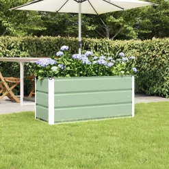 vidaXL Jardín-Jardinera 100 x 40 x 45 cm Acero