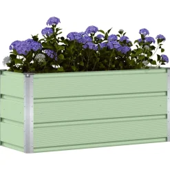 vidaXL Jardín-Jardinera 100 x 40 x 45 cm Acero