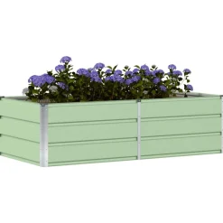 vidaXL Jardín-Jardinera 160 x 80 x 45 cm Acero