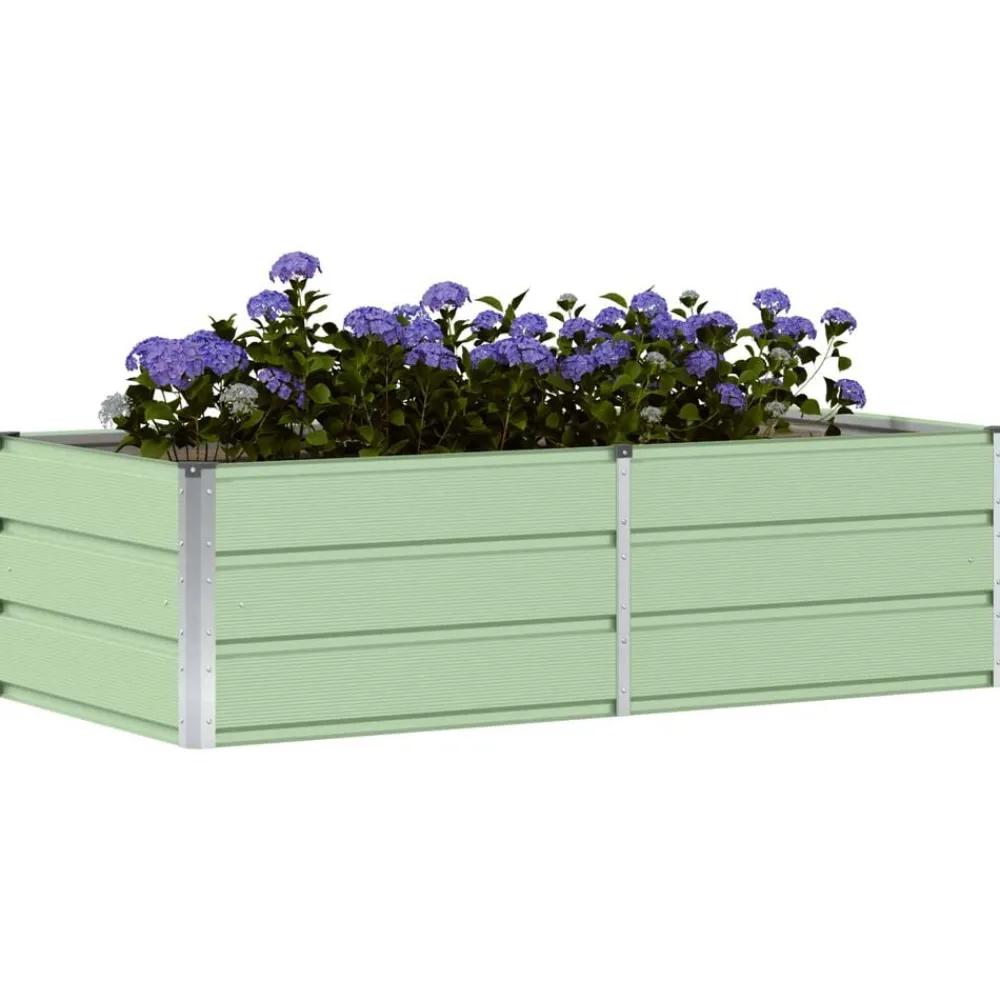 vidaXL Jardín-Jardinera 160 x 80 x 45 cm Acero