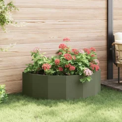 vidaXL Jardín-Jardinera 120 x 60 x 35 cm Acero