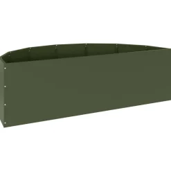 vidaXL Jardín-Jardinera 120 x 60 x 35 cm Acero