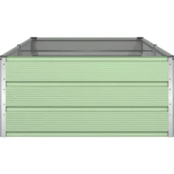vidaXL Jardinera Verde Pastel 195 x 100 x 45 cm Acero Galvanizado Verde claro Clearance